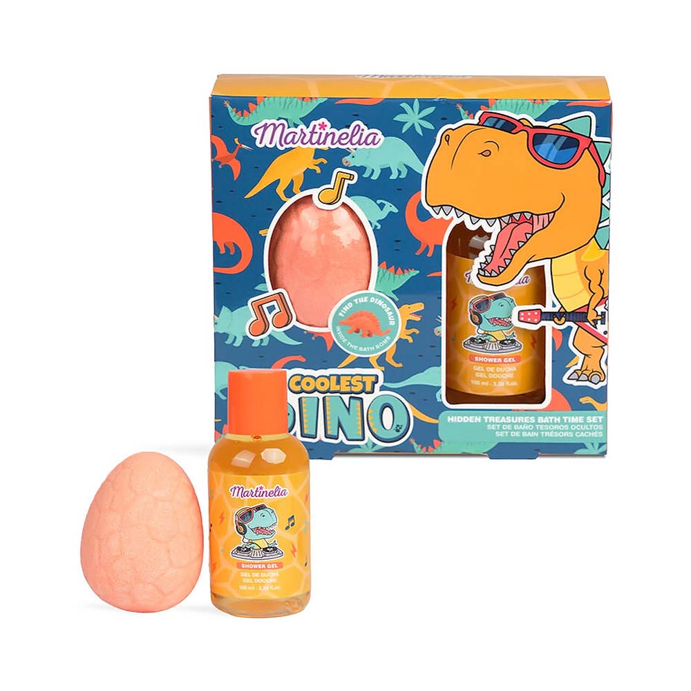 Set gel de duș și bombă de baie, Martinelia, Dinozaur