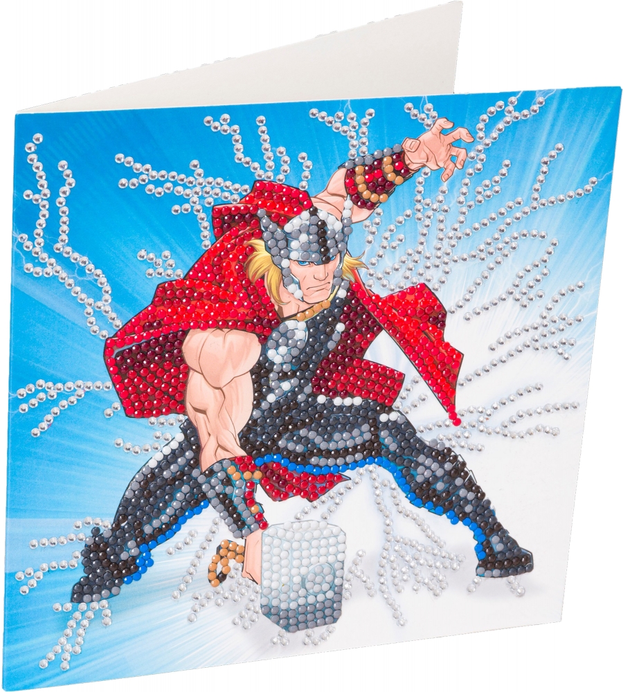 Set creativ tablou cu cristale, Craft Buddy, Thor, 18 x 18 cm