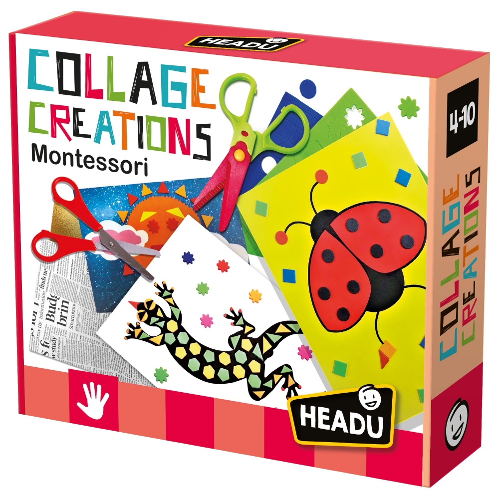 Joc educativ Headu Montessori - Creeaza un colaj
