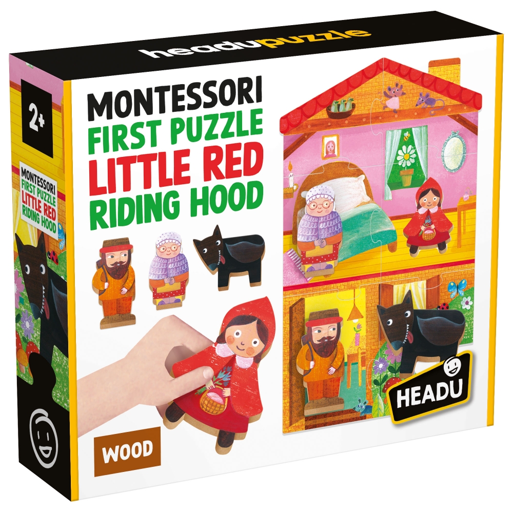 Puzzle educativ, Headu, Montessori, Primul meu puzzle, Scufița Roșie