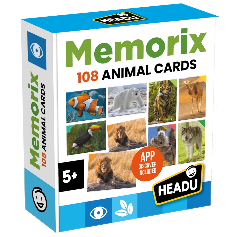 Joc educativ de cărți de memorie, Headu, Animale