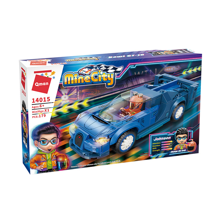 Set constructie, Qman, MineCity, Kami GT-16 Car, 179 piese