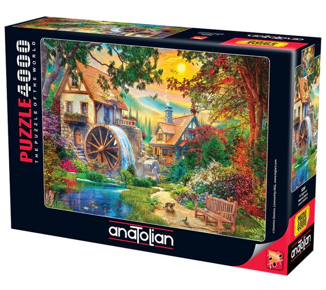 Puzzle, Anatolian, Apus de soare la o moară, 4000 de piese