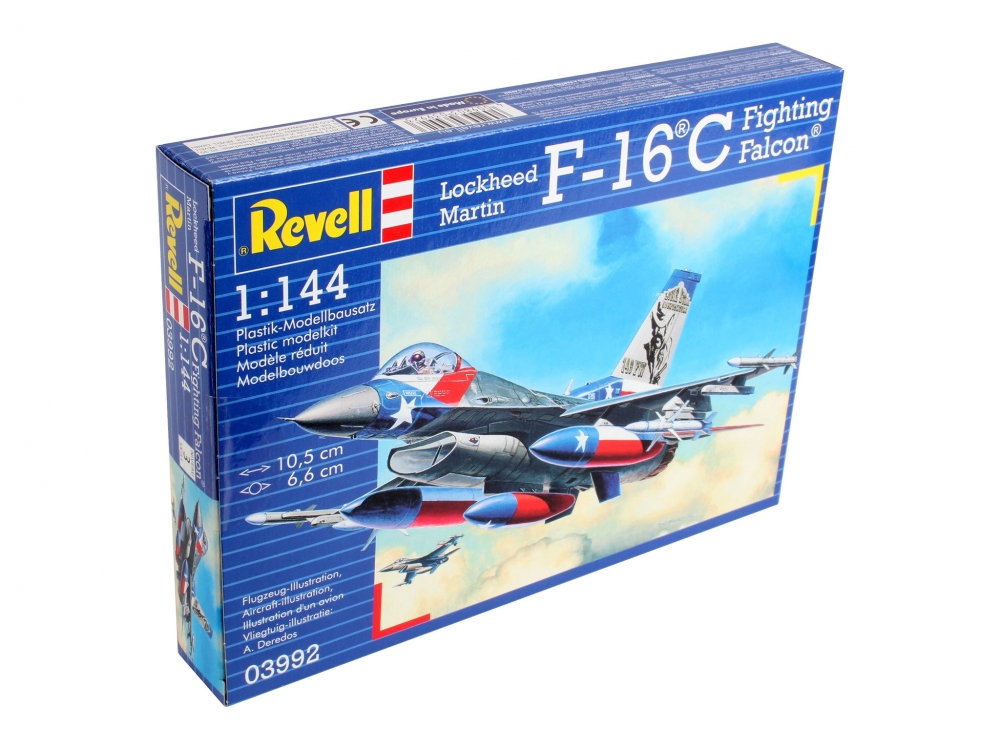 Kit Macheta Aeromodele de construit Revell Lockheed Martin F-16C Fighting Falcon +14ani 1:144 REV 03992