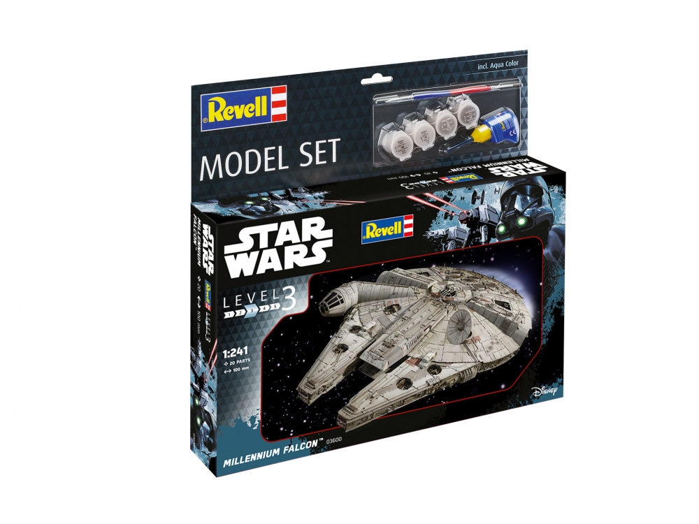 Kit de asamblare, Revell, Star Wars, Millennium Falcon, 20 de piese