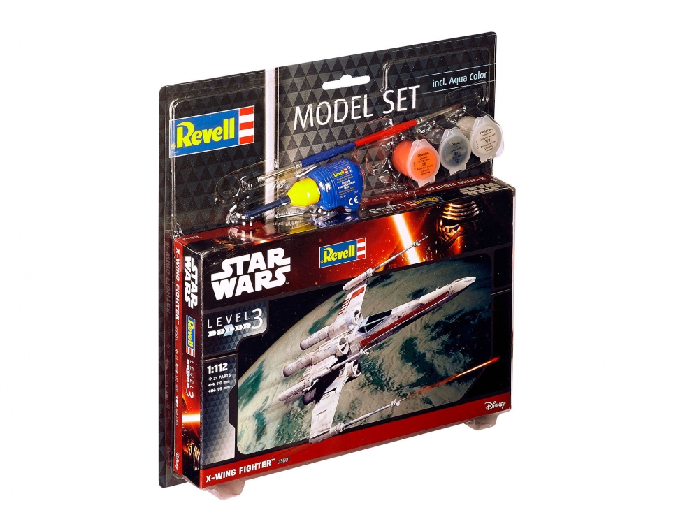 Kit machetă de asamblare, Revell, Star Wars, X-wing Fighter, 21 de piese