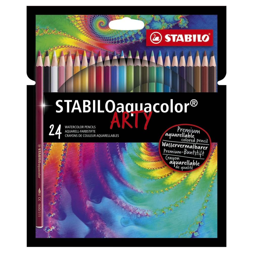 Set 24 creioane colorate Stabilo Aquacolor, Multicolor