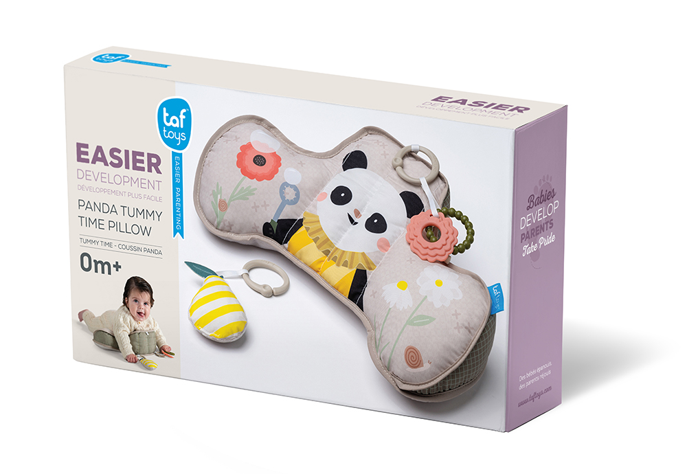 Perna de plus pentru bebelusi, Taf Toys, Panda, 40 x 27 x 11 cm