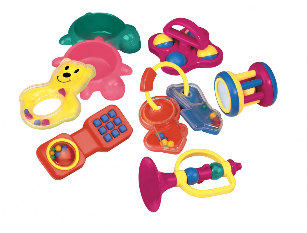 Set de zornaitoare pentru bebelusi, Battat, 8 piese