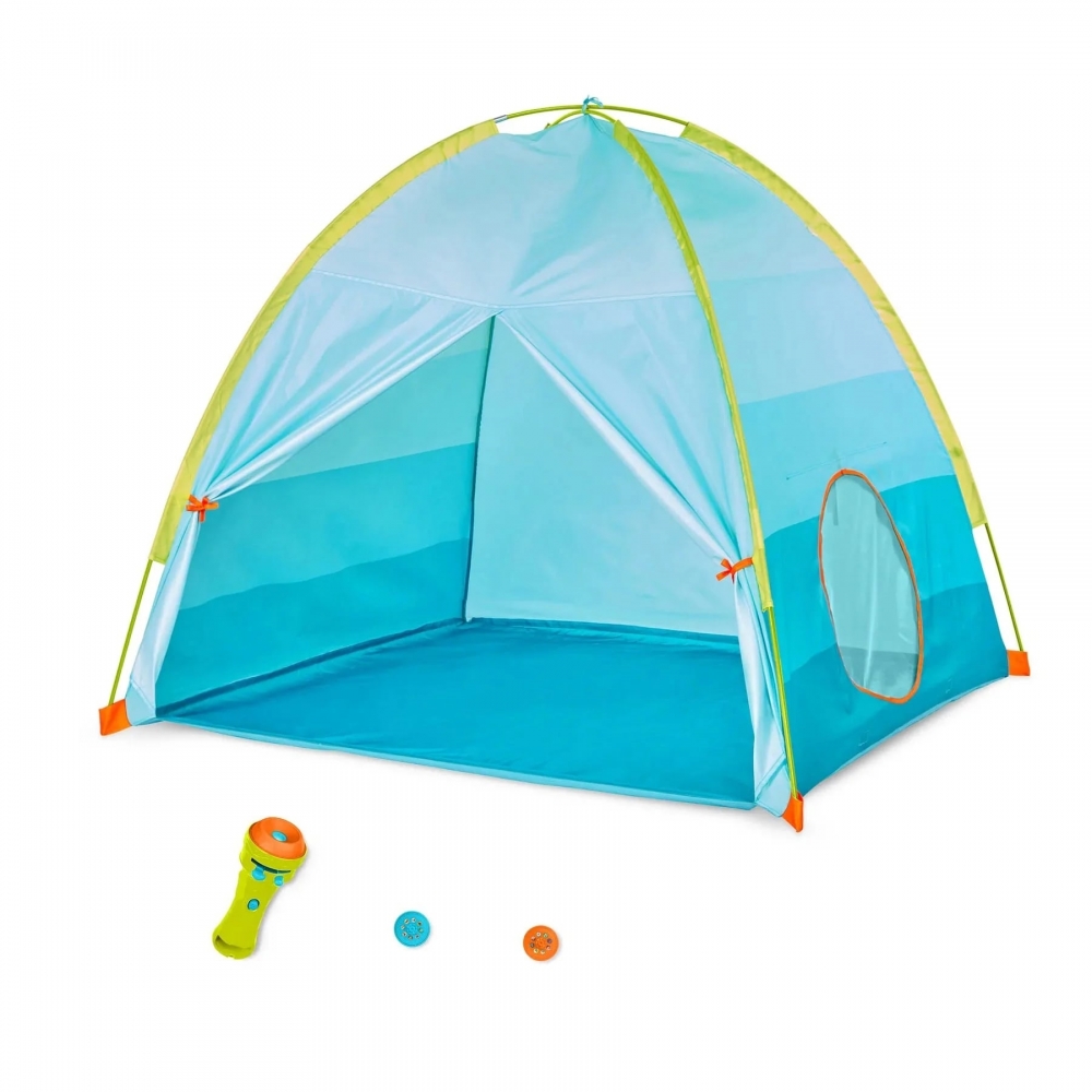 Set de joaca, Battat, Cort si proiector, 127 x 127 x 112 cm, 7 piese