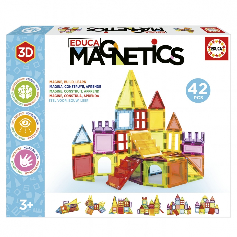 Constructor magnetic, Educa, 42 de piese