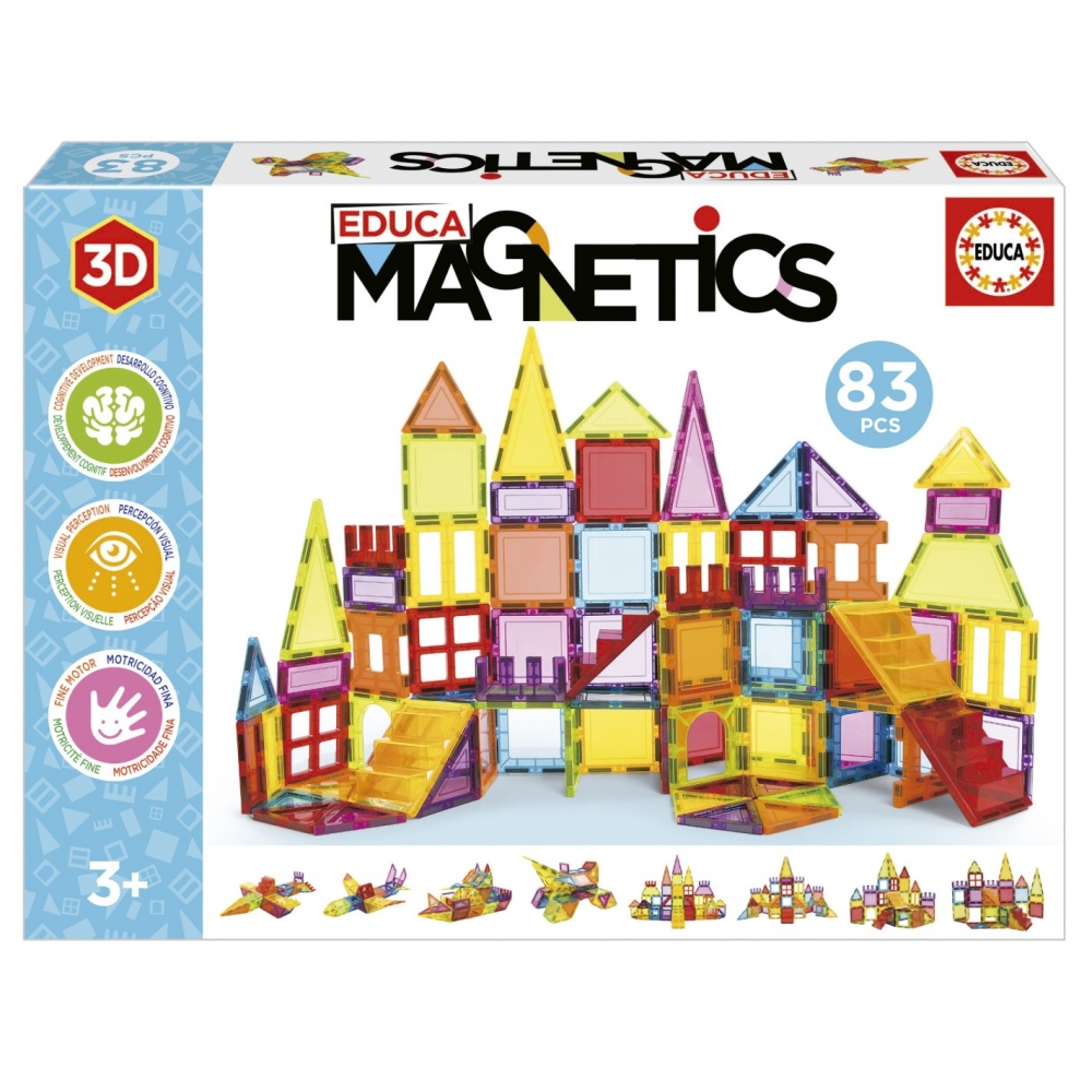 Constructor magnetic, Educa, 83 de piese