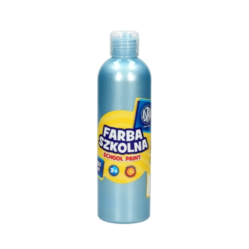 Vopsea scolara, Astra, Albastru perlat, 250 ml