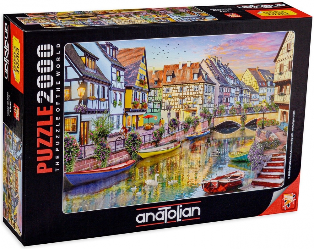 Puzzle 2000 piese - Colmar Canal