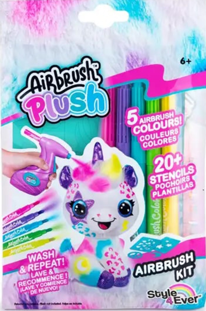 Set markere si sabloane cu aerograf, Canal Toys, 25 piese