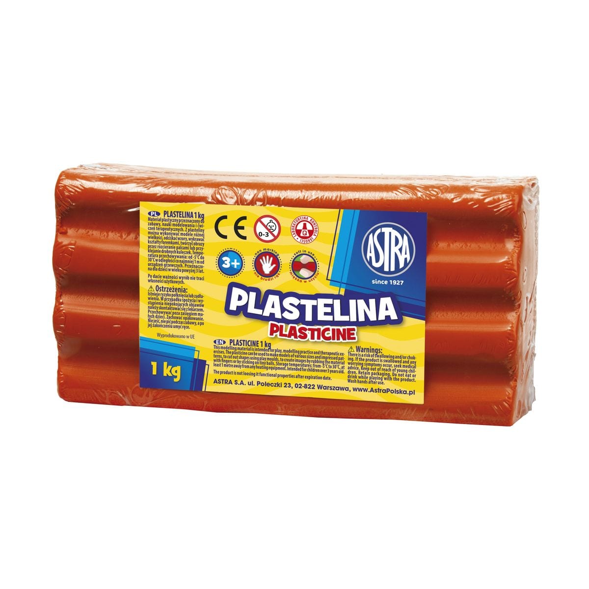 Пластилин, Astra, Червен, 1 кг.
