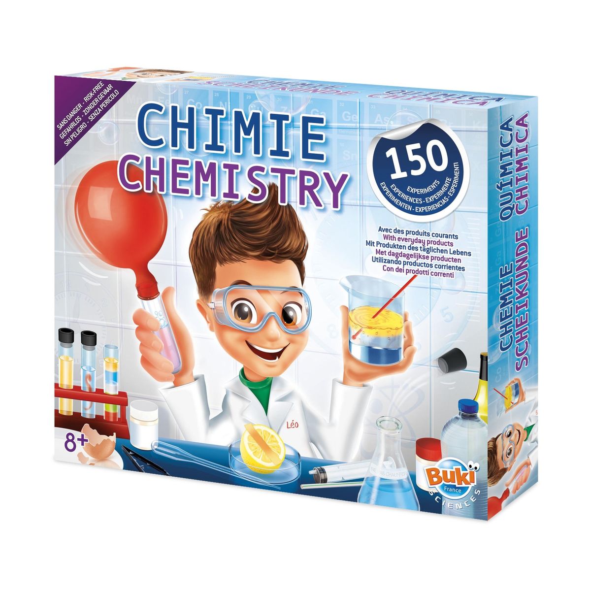 Образователен комплект, Buki France, Химическа лаборатория, 150 експеримента