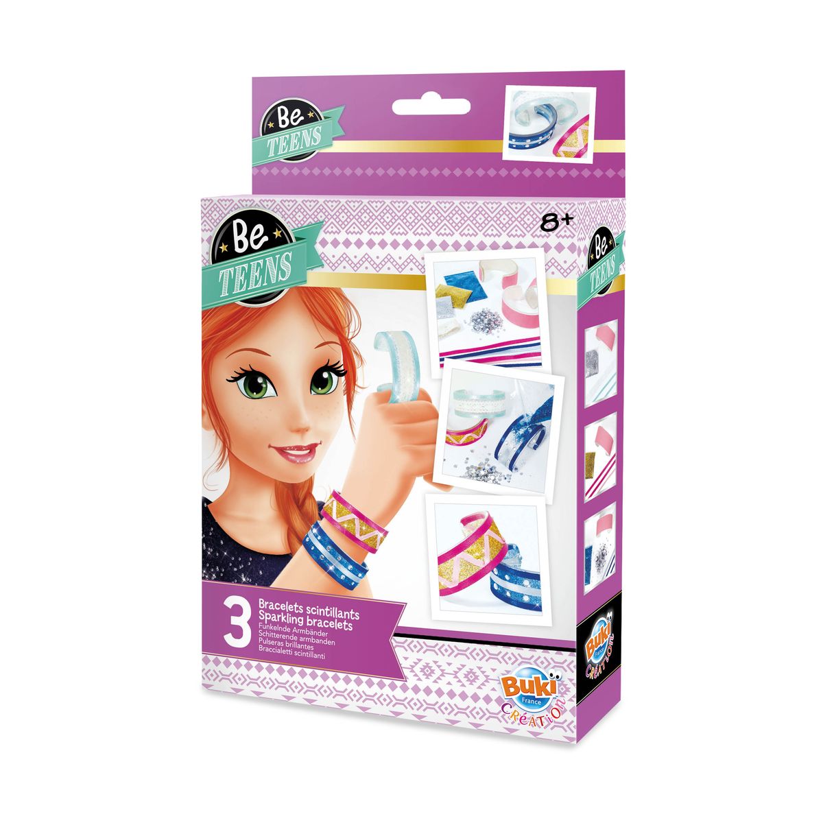 Creative kit, Buki France, DIY shiny bracelets