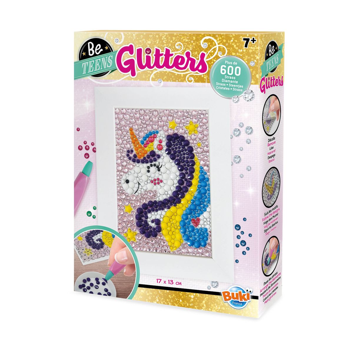 Creative kit, Buki France, DIY diamond painting, Unicorn