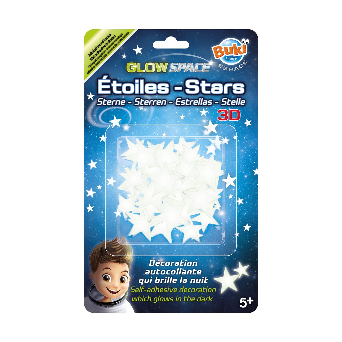 Glow-in-the-dark stars, Buki France, 3D