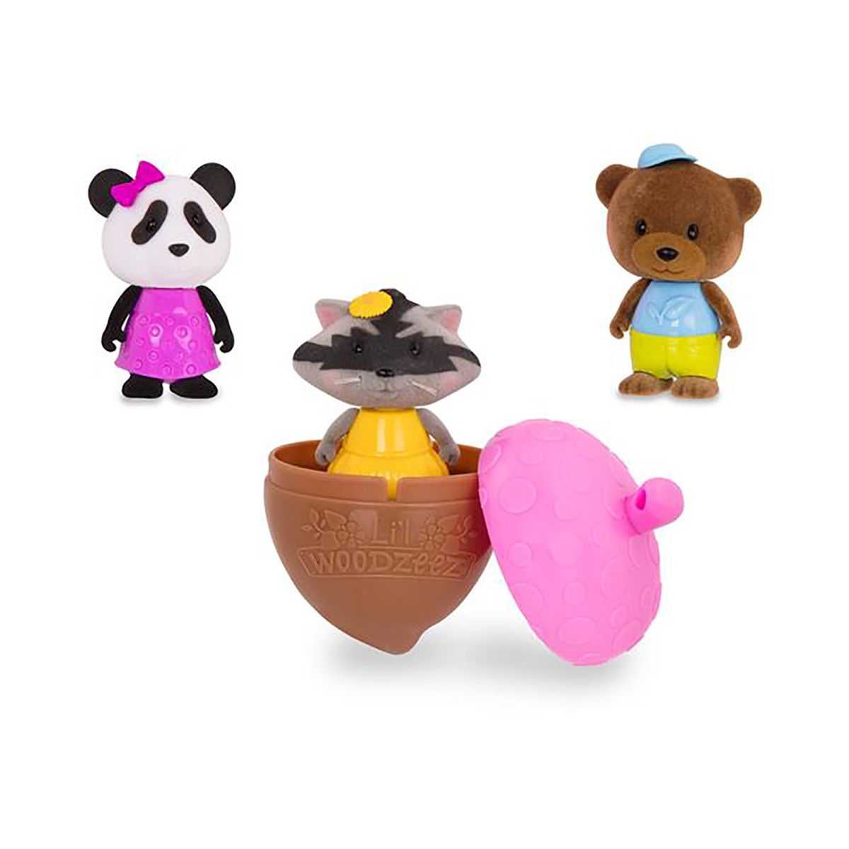 Комплект за игра, Battat, Li′l Woodzeez, Фигурки в жълъд, Серия 3