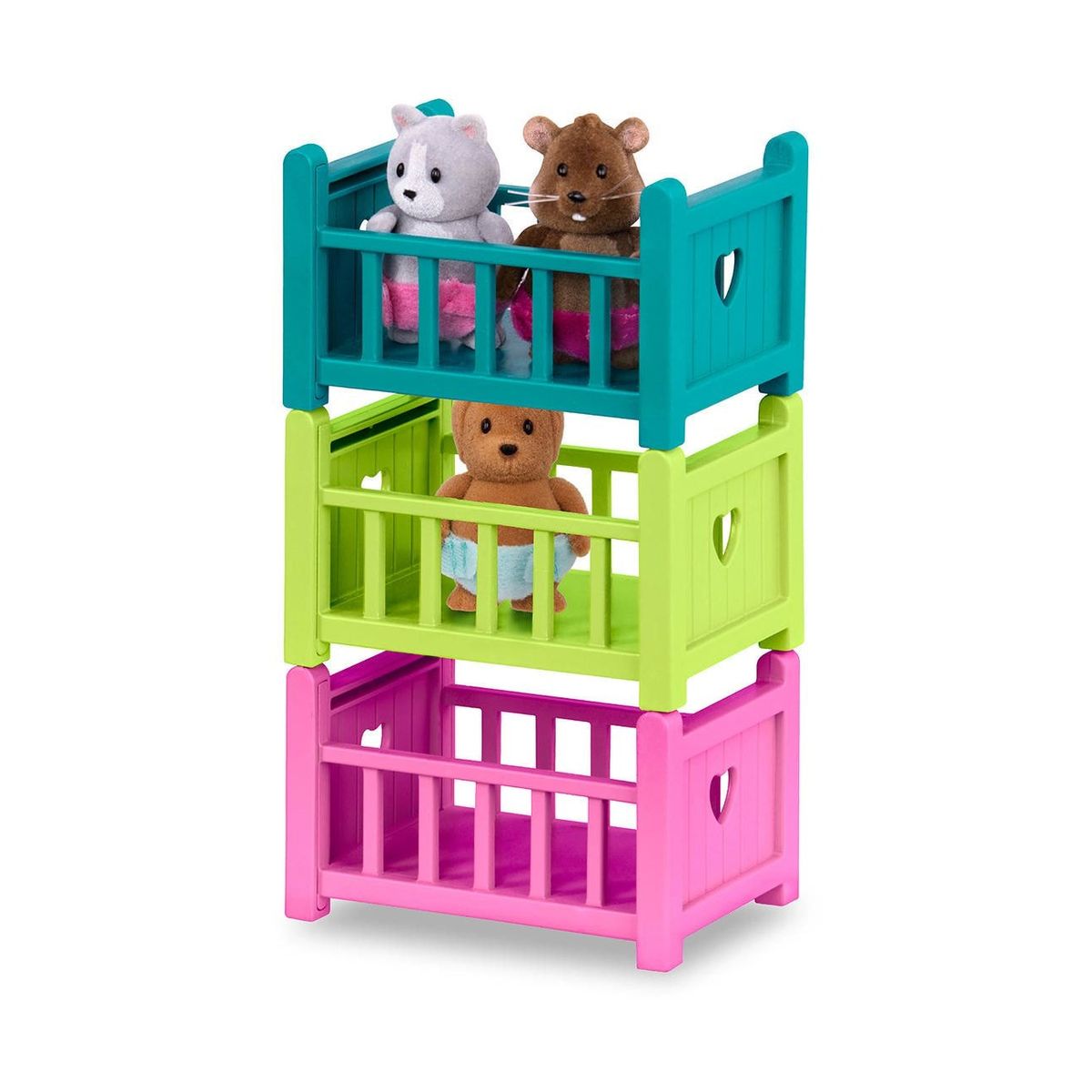 Комплект за игра, Battat, Li′l Woodzeez, Фигурки в кошарка, Серия 1