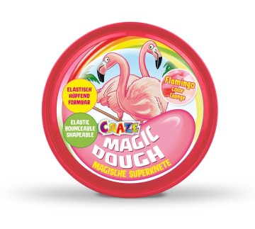 Магически разноцветен моделин, Craze, Фламинго, 80 гр.