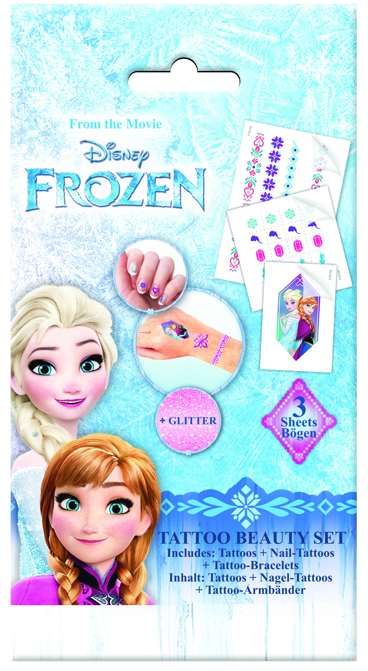 Temporary tattoo set, Craze, Frozen