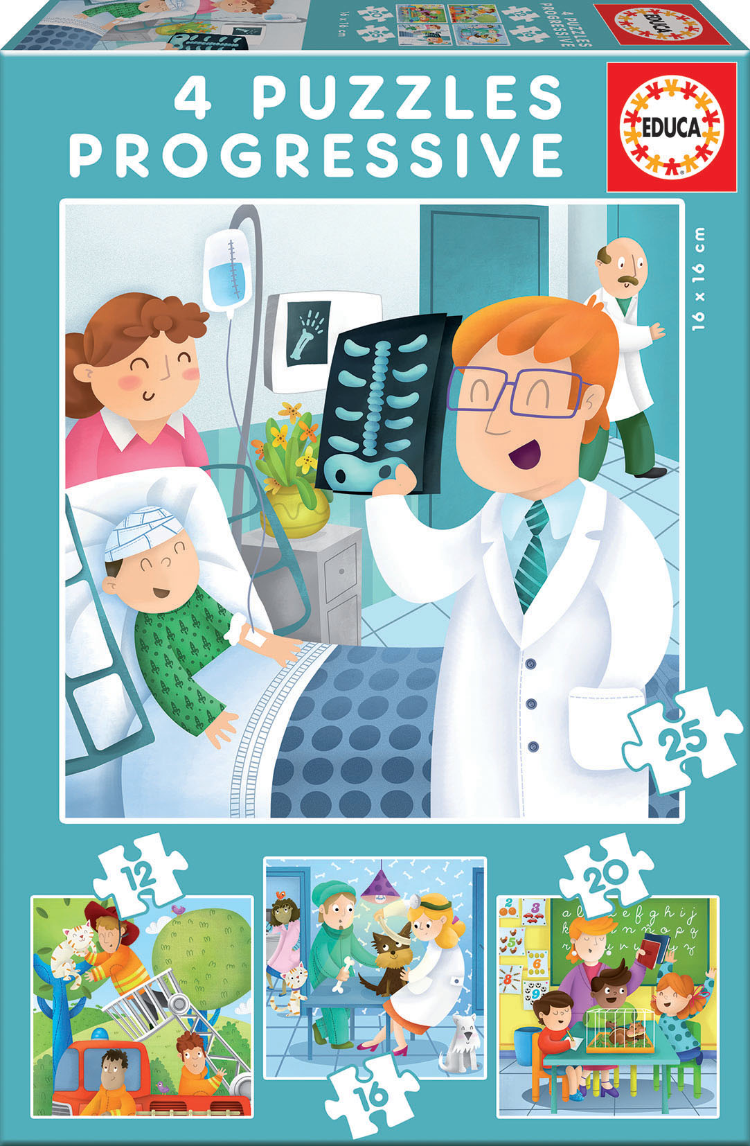 Progressive puzzle, Educa, When I grow up I want to be 4 in 1, 12-16-20-25 pieces