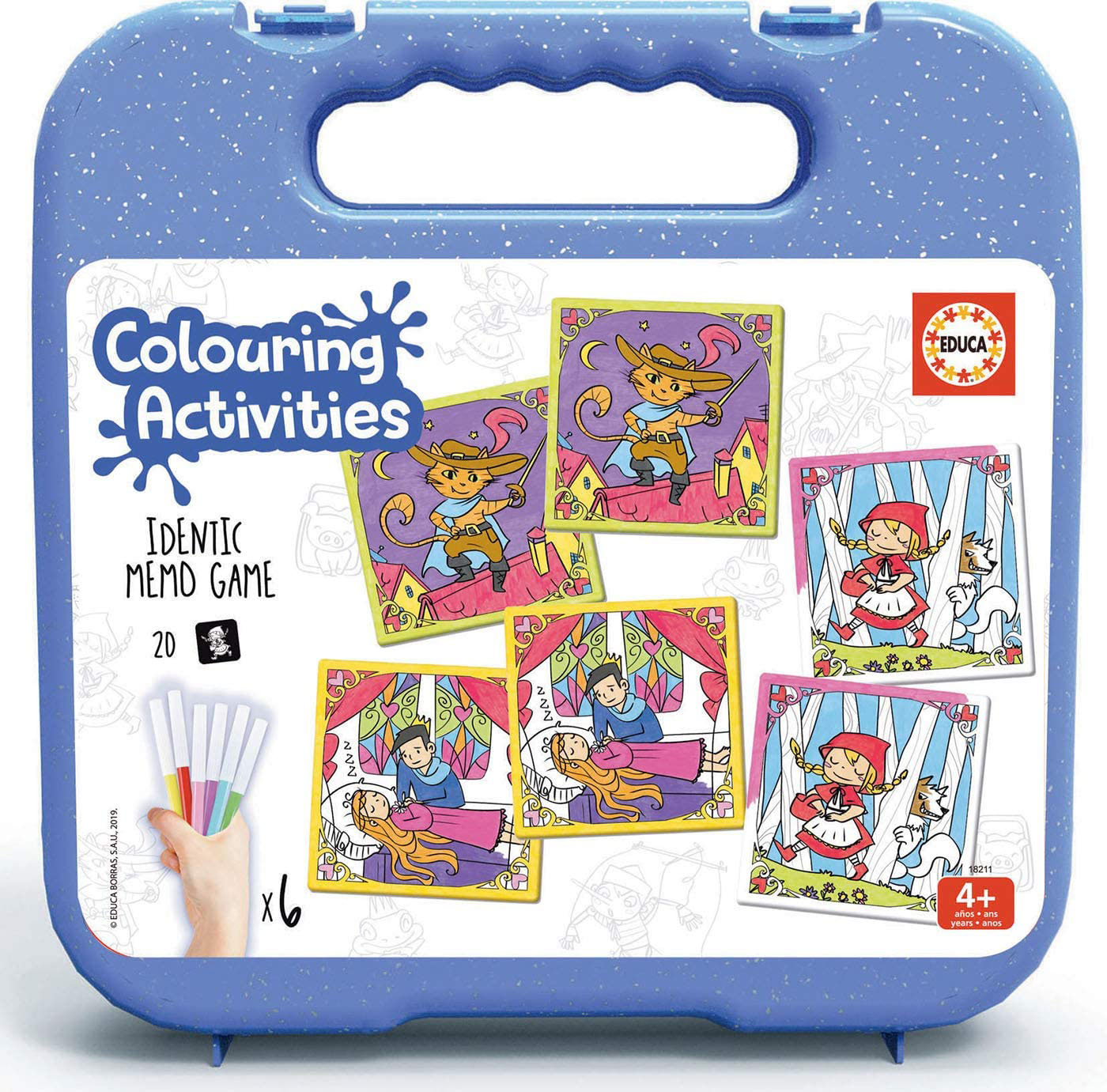Coloring puzzle, Educa, The Forest, 20 pieces