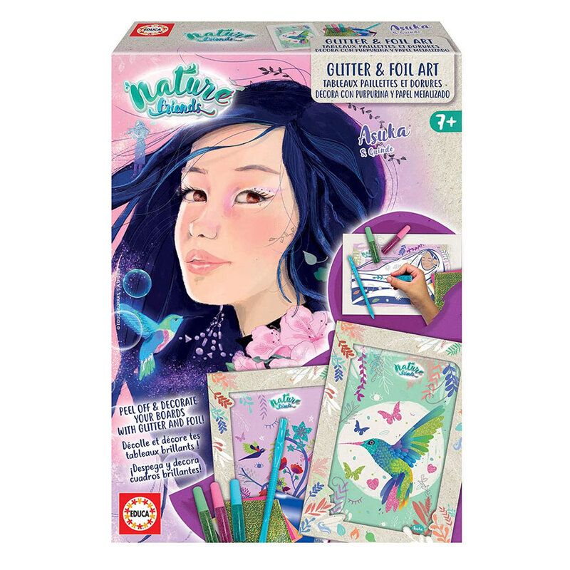 Creative set, Educa, Friends of Nature, Shiny foil