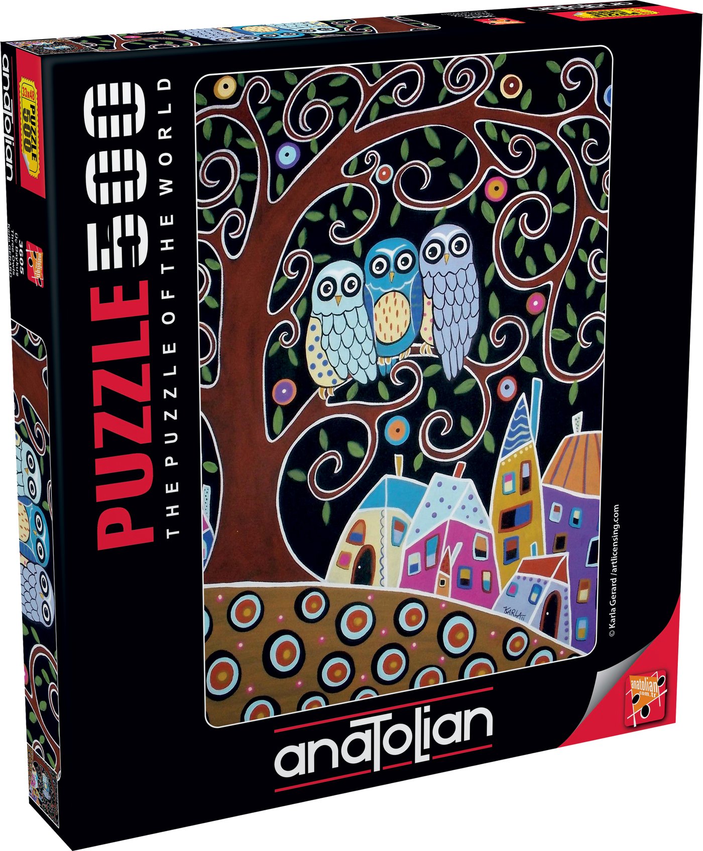 Пъзел, Anatolian, Три бухалчета, 500 части