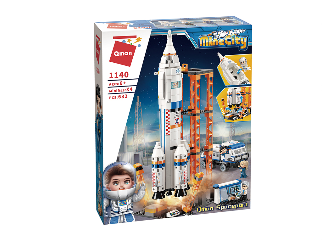 Конструктор, Qman, MineCity, Космодрум, 632 части