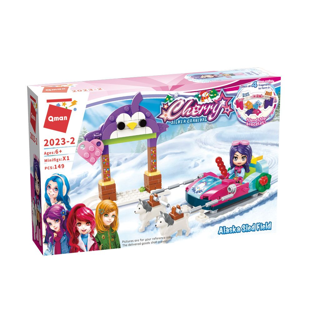 Constructor, Qman, Snow Fun, Sled in Ice Alaska, 149 parts