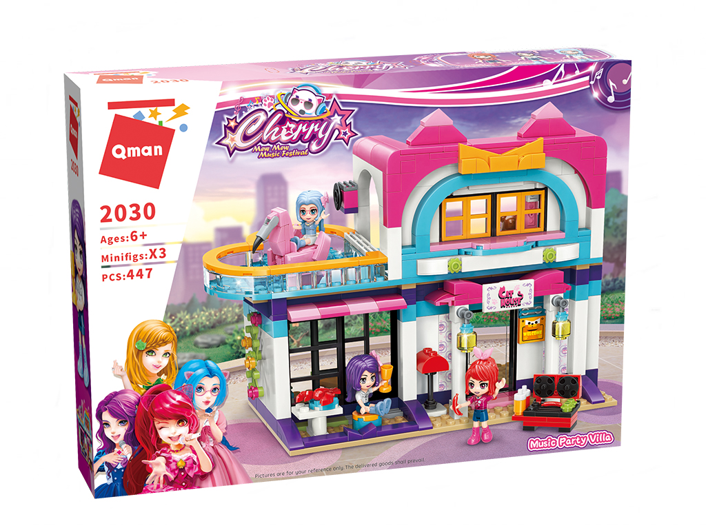 Constructor, Qman, Cherry, Musical Party Villa, 447 pieces