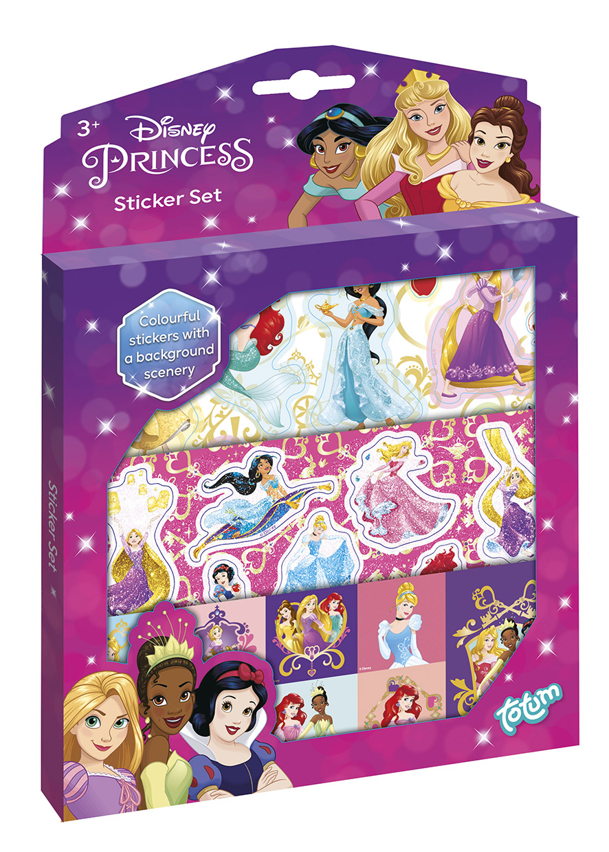 Комплект стикери, Totum, Disney Princess, 4 части